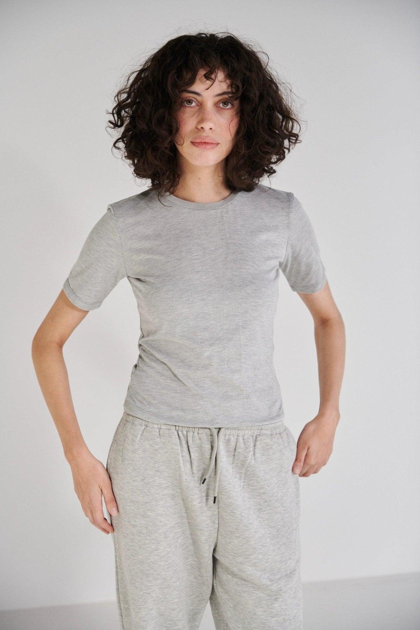 Grainy Grey T-Shirt With Pyjama's - Sotbella