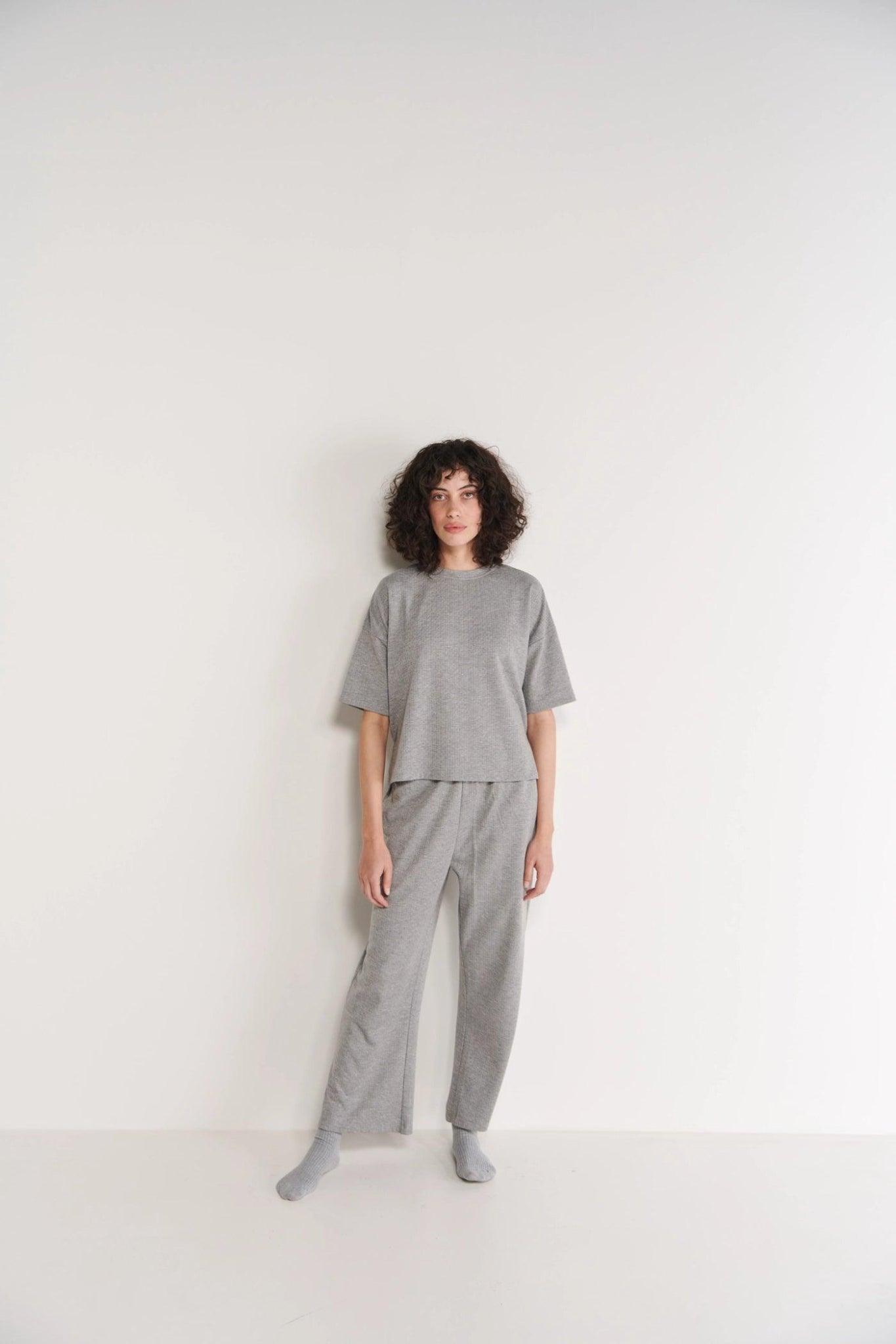 Grey Single Jersey Pyjama's - Sotbella