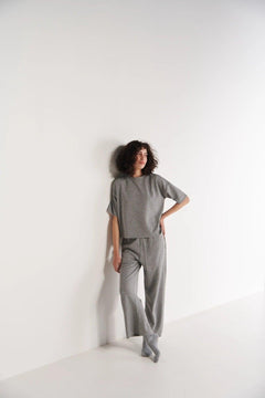 Grey Single Jersey Pyjama's - Sotbella
