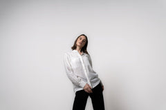 MANDARIN COLLAR SHIRT WITH FRONT POCKETS - Sotbella