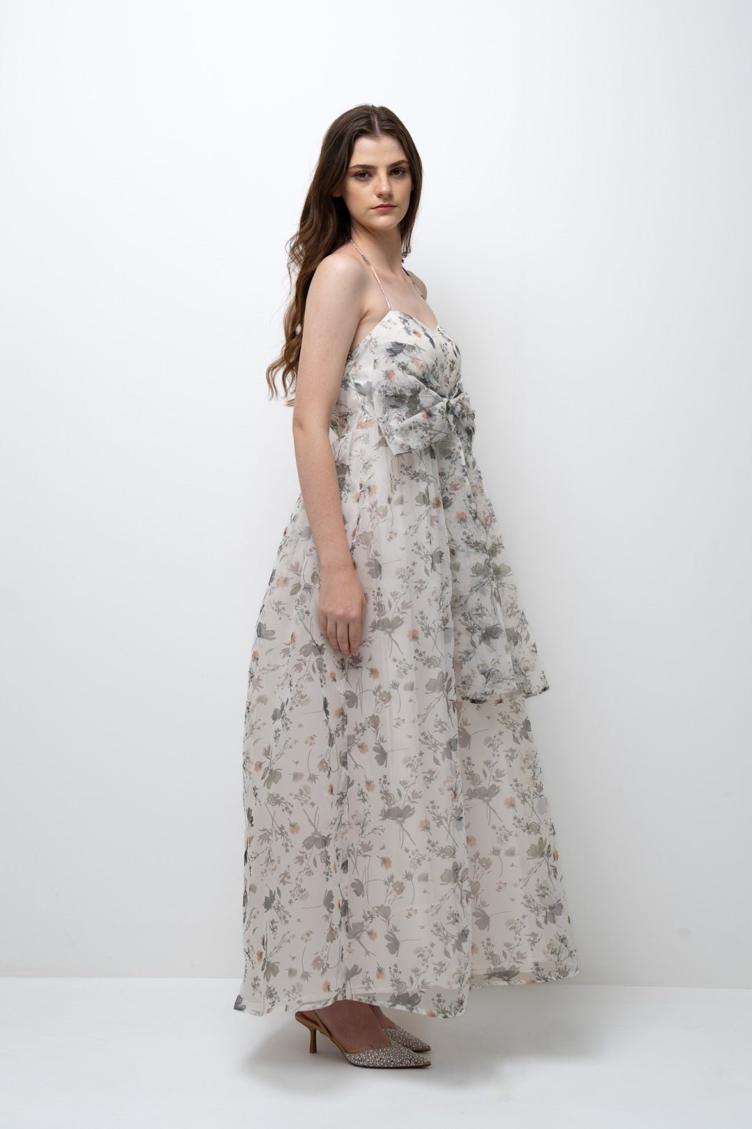 MAXI BOW FLOWY DRESS - Sotbella