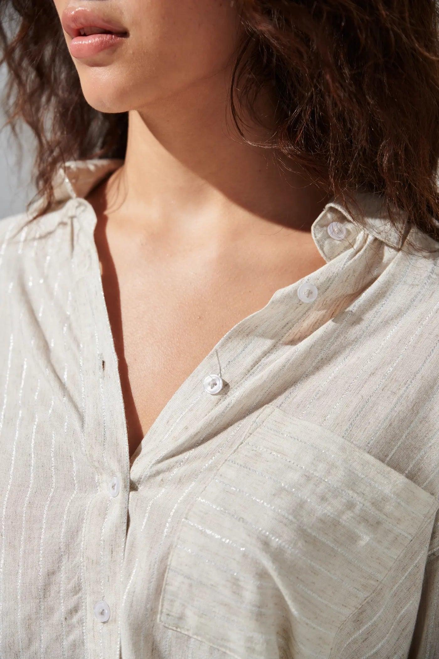 Pin Stripe Cotton Shirt - Sotbella