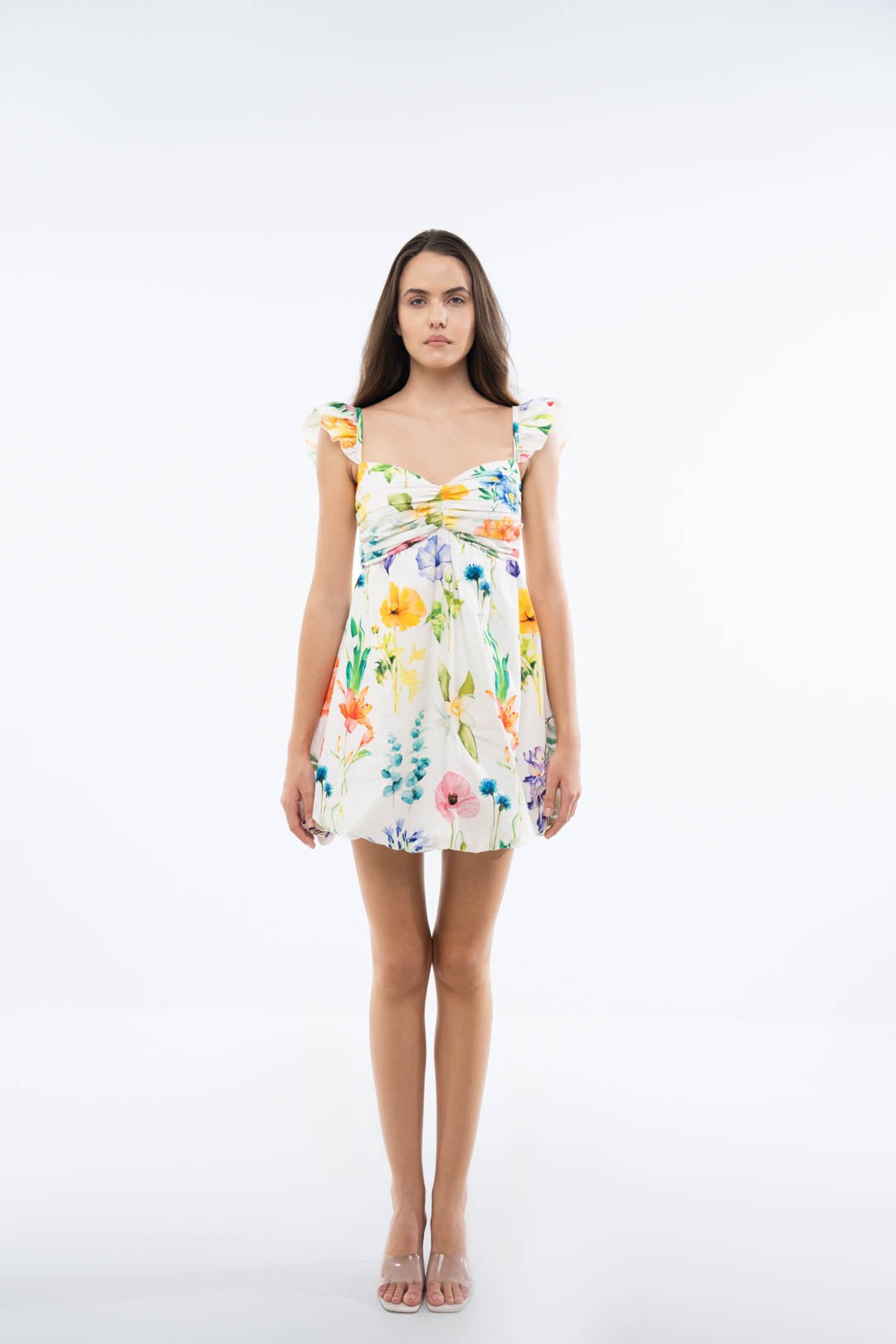 PRINTED BUBBLE - HEM DRESS - Sotbella