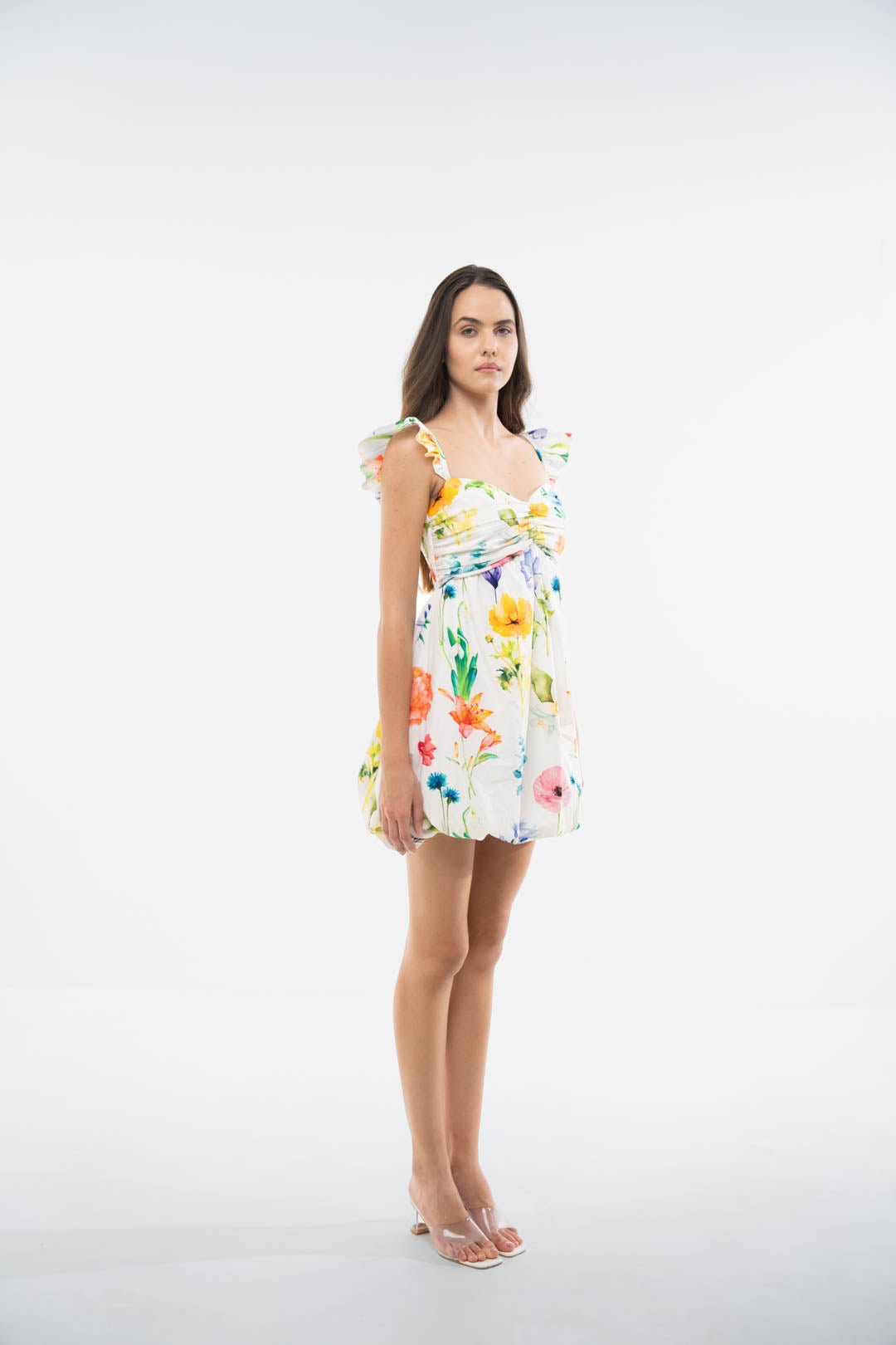 PRINTED BUBBLE - HEM DRESS - Sotbella