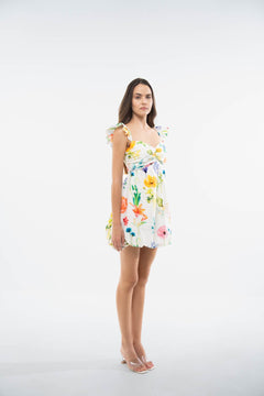 PRINTED BUBBLE - HEM DRESS - Sotbella