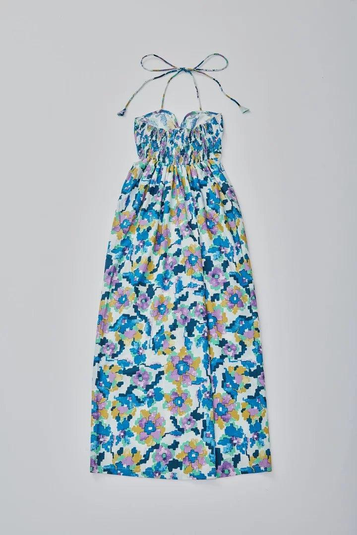Printed Dress With Slit - Sotbella