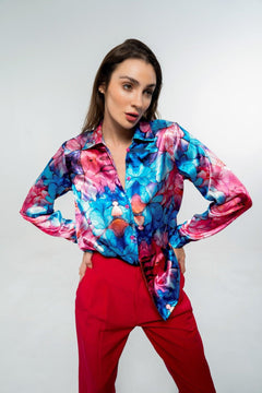 SATIN LOOSE FIT SHIRT - Sotbella