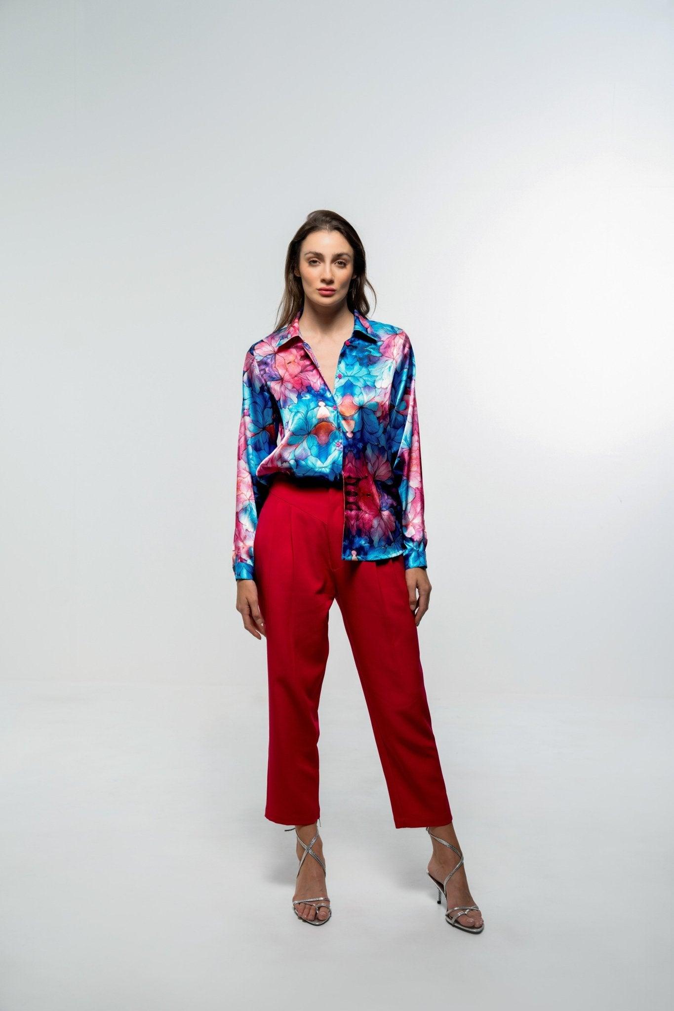 SATIN LOOSE FIT SHIRT - Sotbella