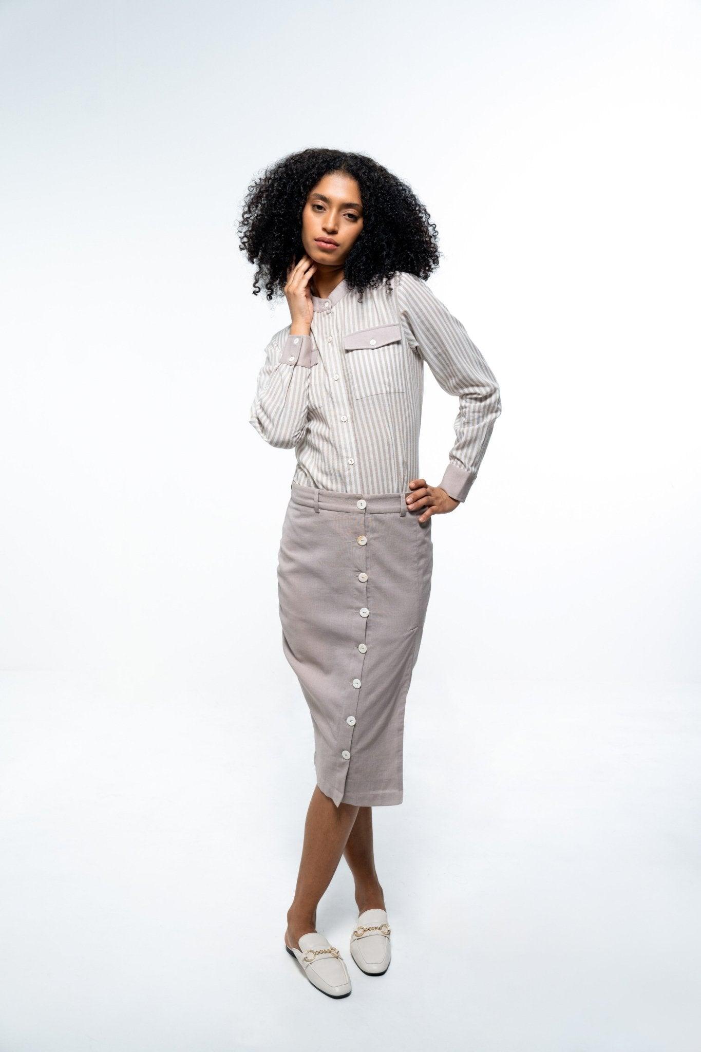 SHIRT AND PENCIL SKIRT CO - ORD SET - Sotbella