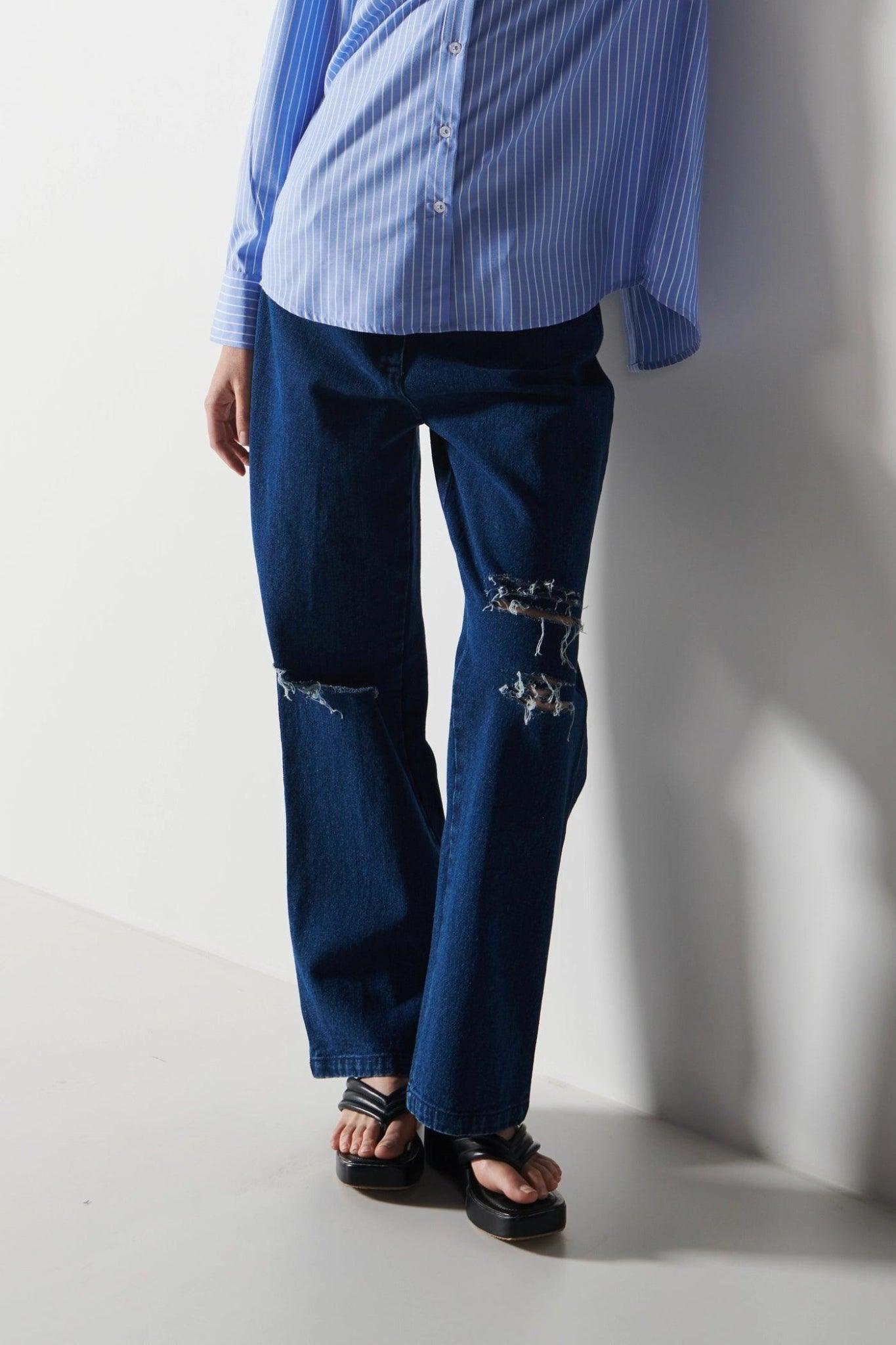 Slashed Pocket Ripped Denim – Sotbella