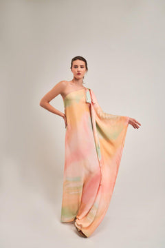 SUNSET ASYMMETRICAL TIE-UP DRESS - Sotbella