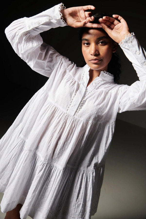 White gypsy style dress hotsell