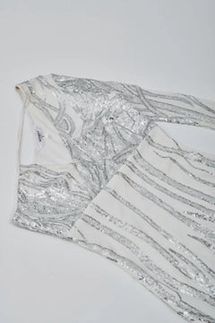 White Sequin Dress - Sotbella